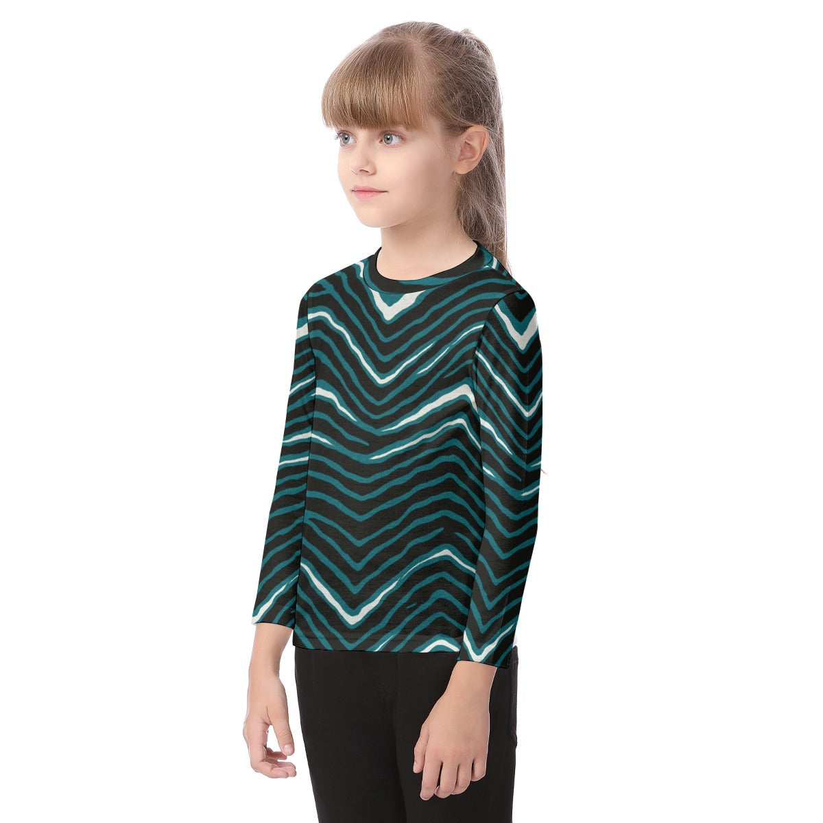 Philadelphia Football Game Day All-Over Print Kid's O-neck Long Sleeve T-shirt