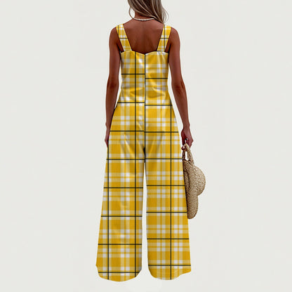 All-Over Print Women's Wide-Leg Jumpsuit