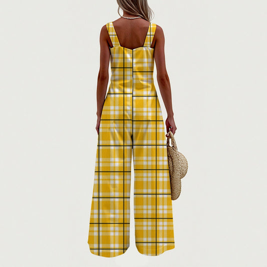 All-Over Print Women's Wide-Leg Jumpsuit