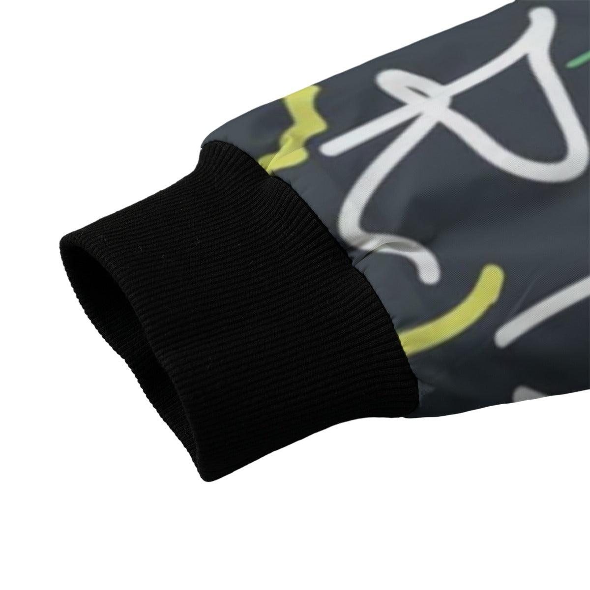 Urban Legend 90s Street Icons  Hand-Drawn Graffiti Abstract Fleece Bomber Jacket