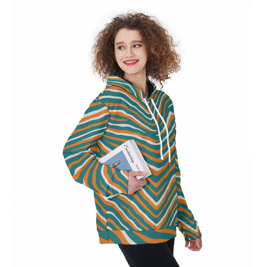 Miami Football Game Day All-Over Print Women's Pullover Hoodie