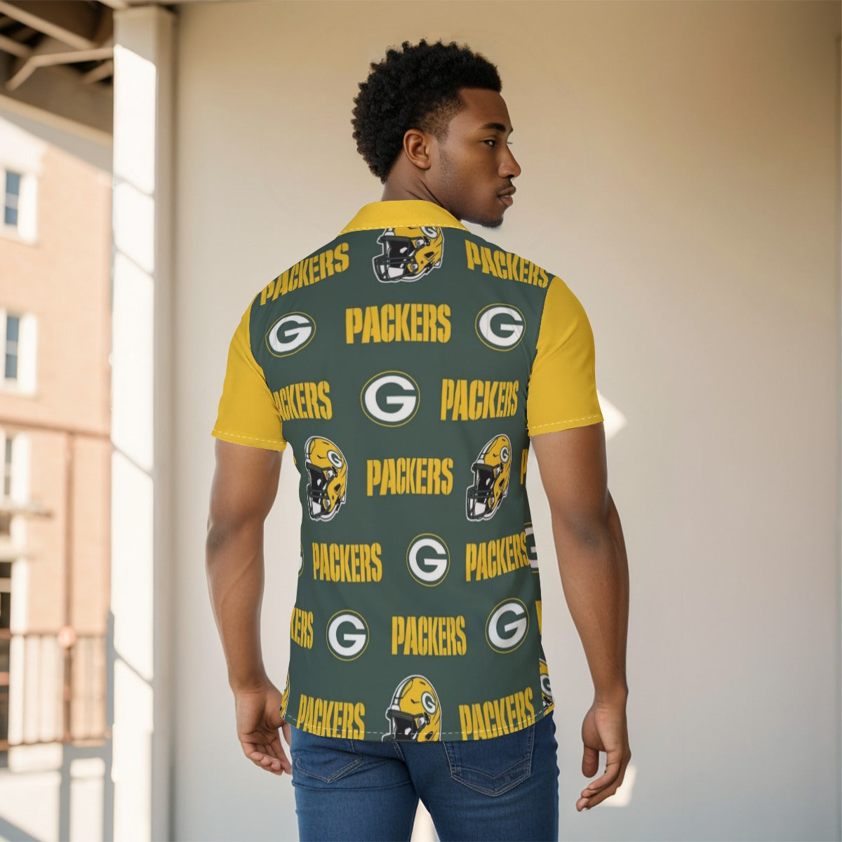 Green Bay Football Game Day All-Over Print Men's Shirt