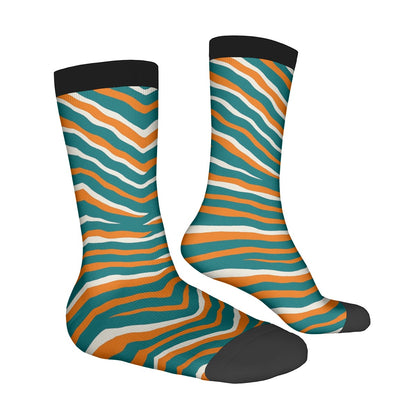 Miami Football Game Day Contrast Color Socks For the USA