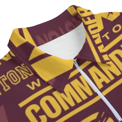 Washington Commanders Unisex Lapel Sweatshirt | 310GSM Cotton