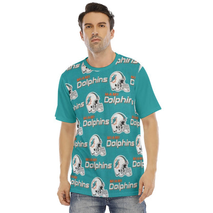 Miami Football Game Day All-Over Print Men's Short Sleeve T-shirt With Chest Pocket