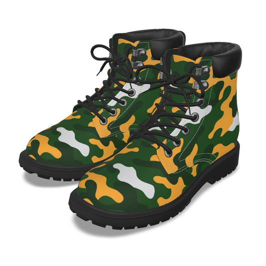 Green Bay Football Game Day All-Over Print Men's Short Boots