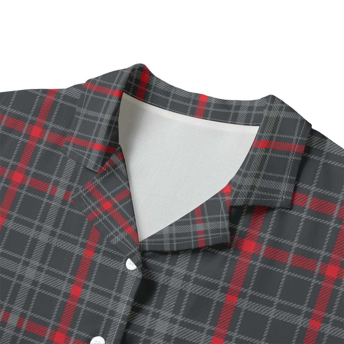 New Mexico Tartan Plaid Lobos Women's Hawaii Shirt | Rayon