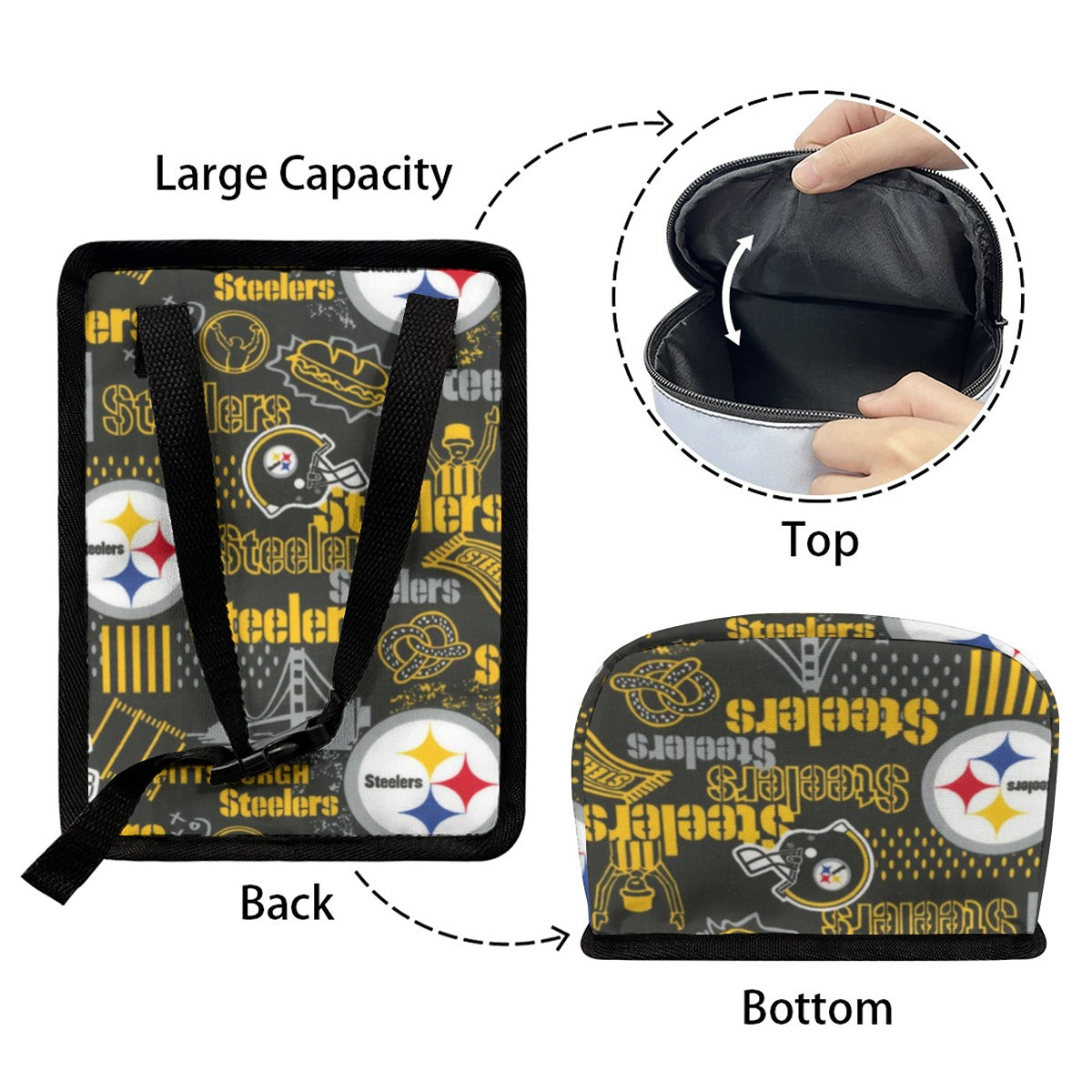Pittsburgh Steelers Car Hanging Trash Bin