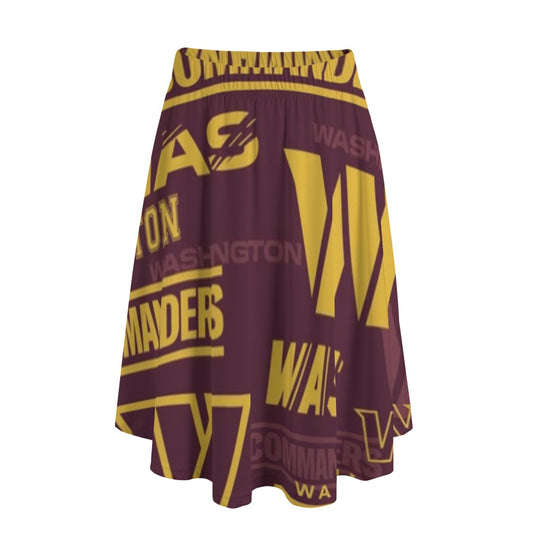 Washington Commanders Women's Long Maxi Skirt With Pockets