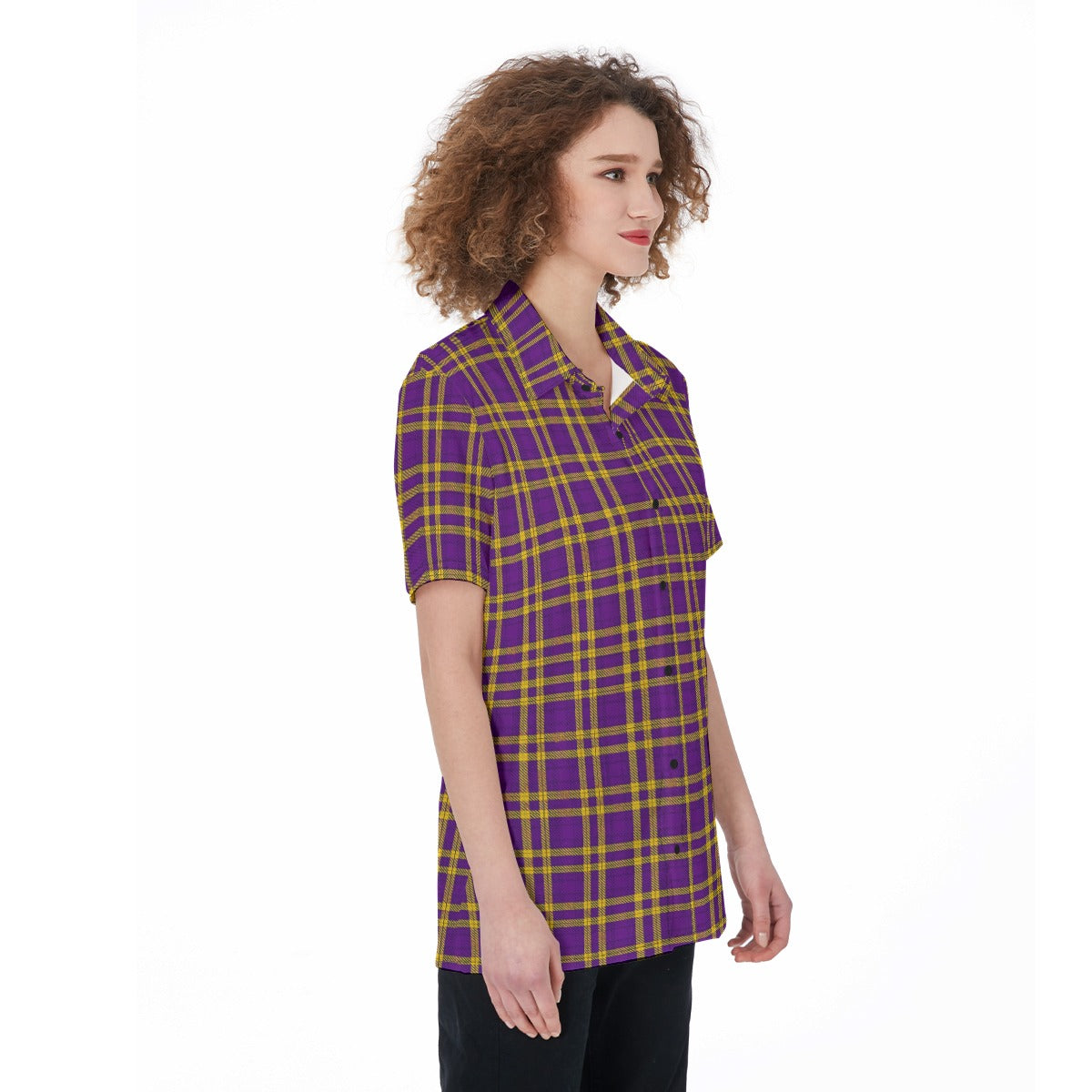 Louisiana Tartan Laid Tigers Lsu Women's Shirt