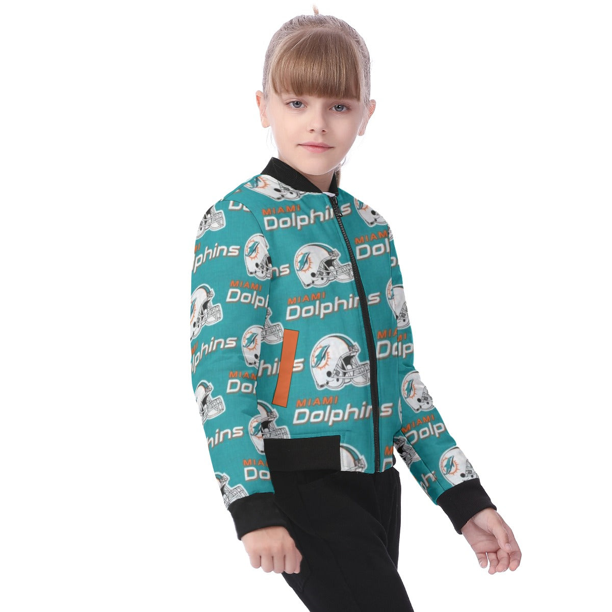 Miami Football Game Day All-Over Print Kid's Bomber Jacket