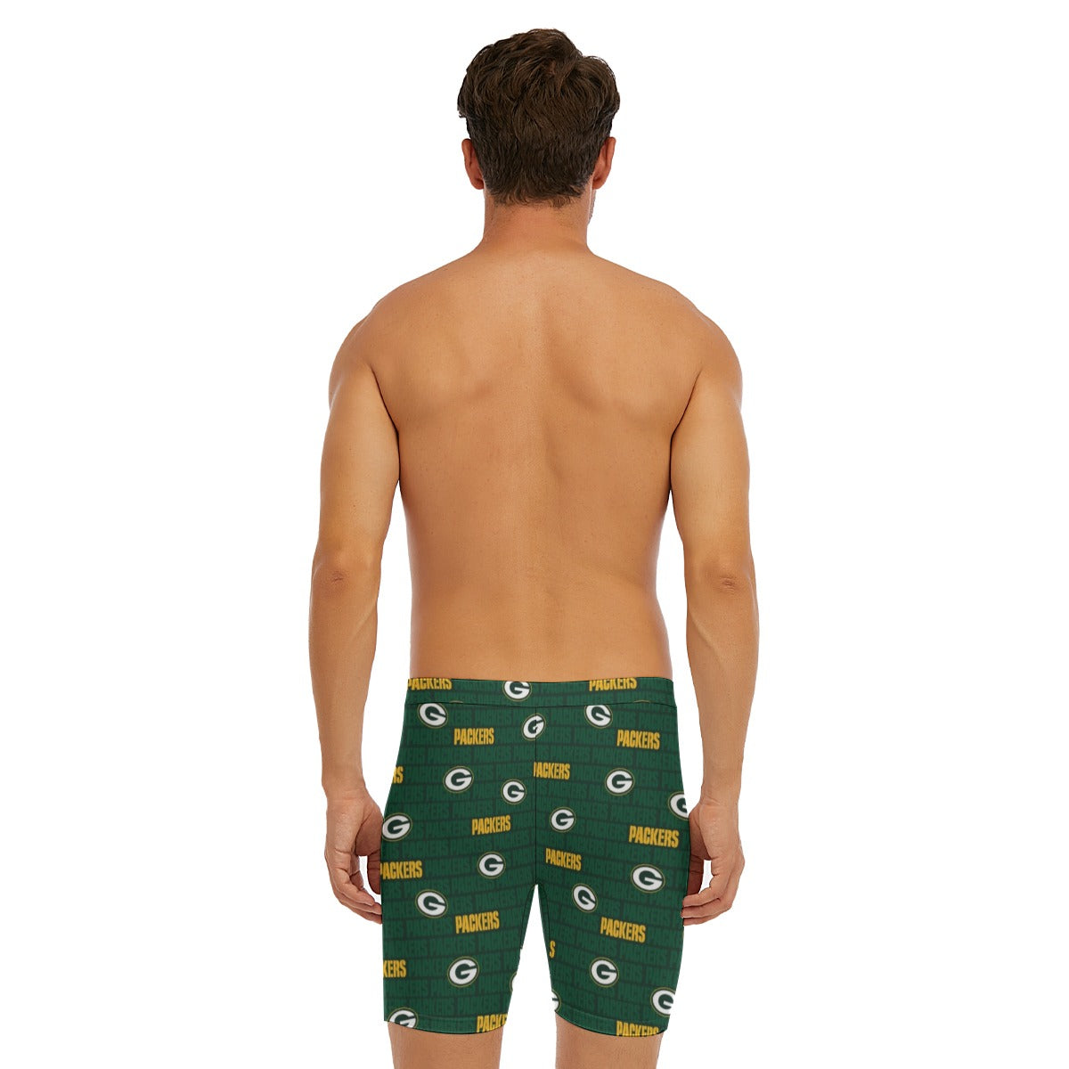 Green Bay Football Game Day All-Over Print Men's Long Boxer Briefs