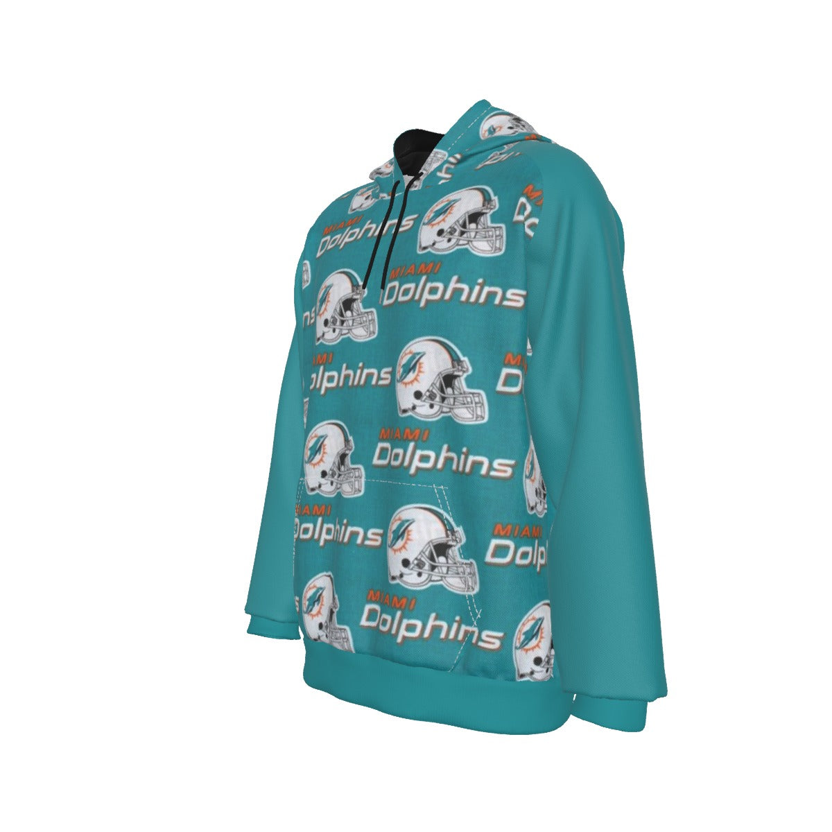 Miami Football Game Day All-Over Print Men's Heavy Fleece Raglan Hoodie