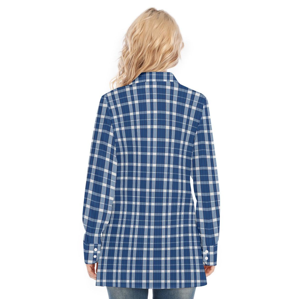 Penn State Tartan Plaid Nittany Lions  Women's Long Shirt