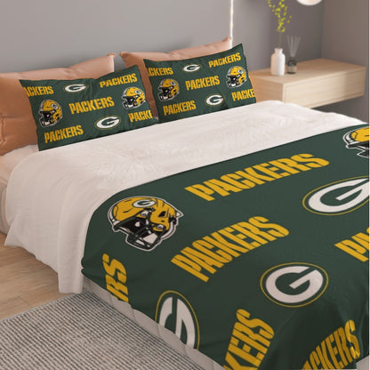 Green Bay Football Game Day Bedding Set | 125（gsm）