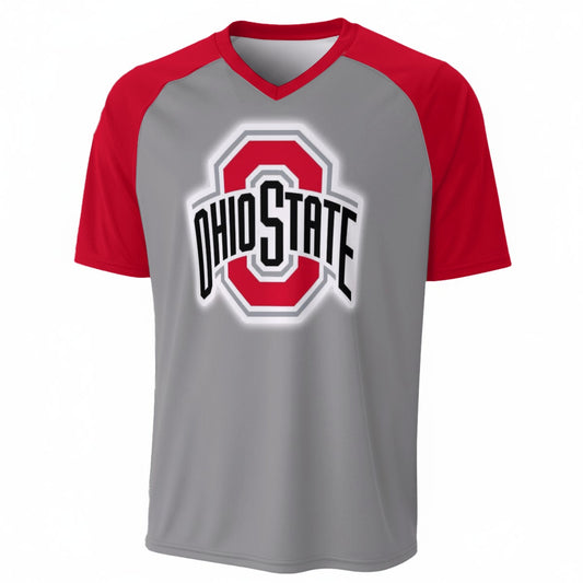 Ohio State Buckeyes V-Neck Short Sleeve T-Shirt