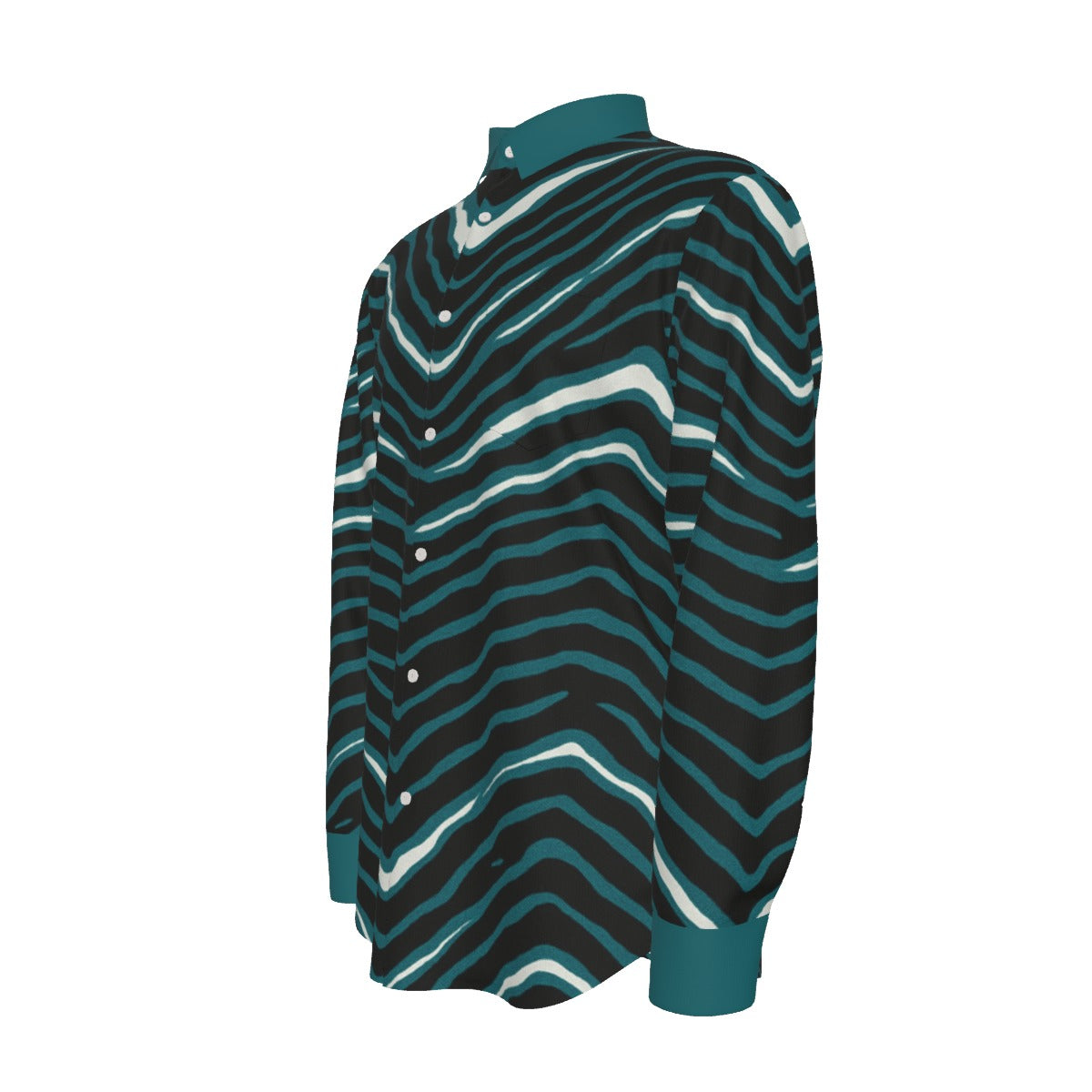 Philadelphia Football Game Day All-Over Print Men's Long Sleeve Shirt | 115GSM Cotton poplin