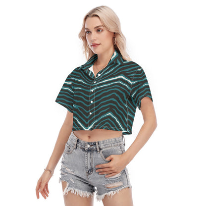 Philadelphia Football Game Day All-Over Print Women's Cropped Shirt