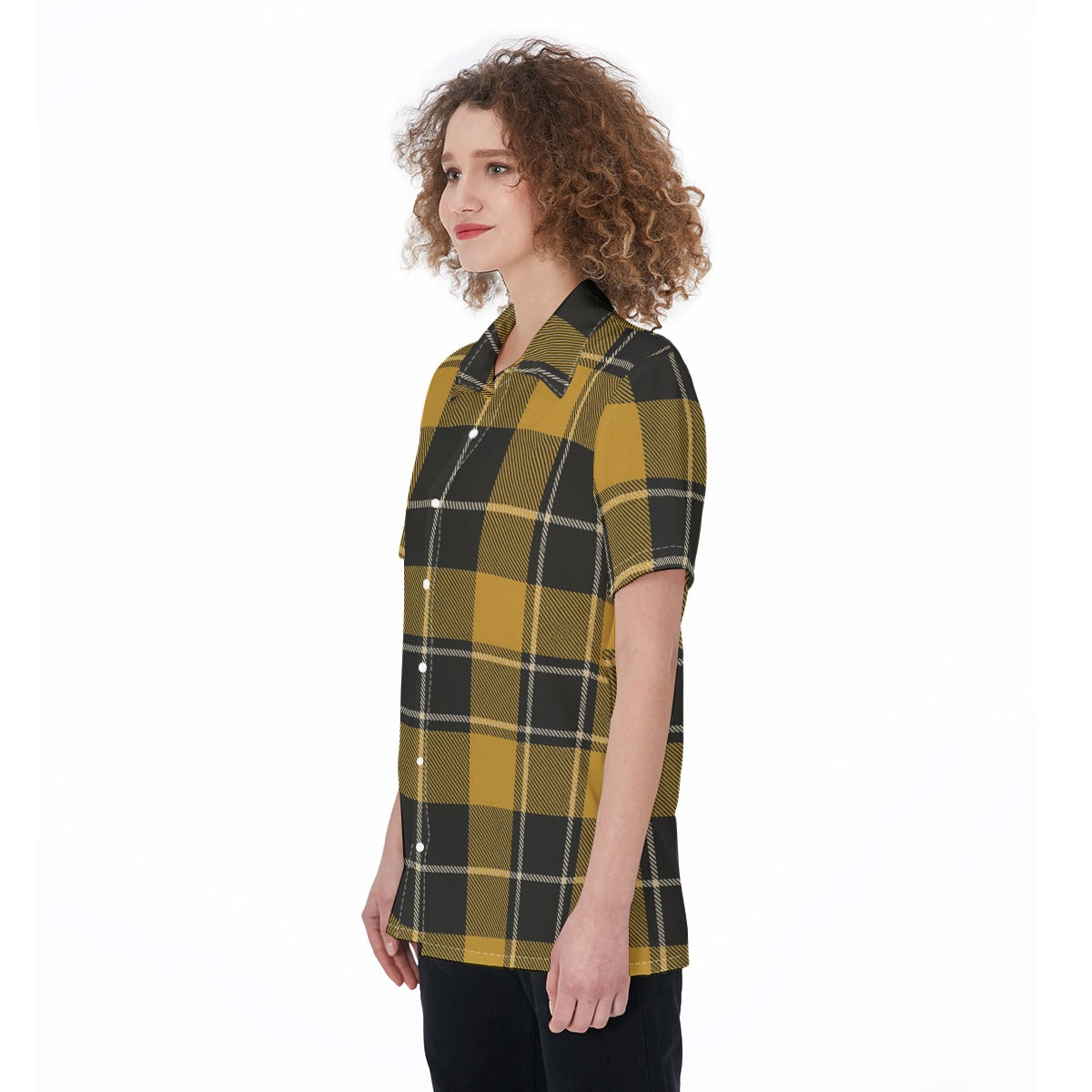 Georgia Yellow Jackets Tartan Plaid Women's Shirt