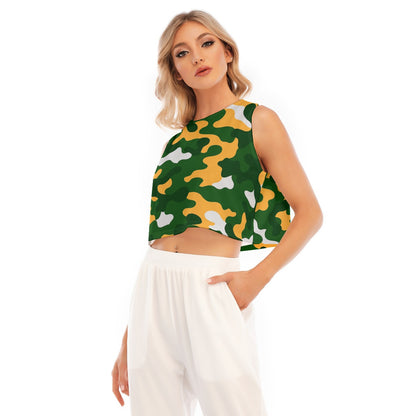 Green Bay Football Game Day All-Over Print Women's Sleeveless T-Shirt|210GSM