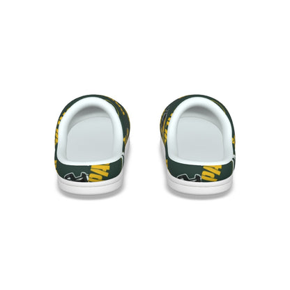 Green Bay Football Game Day All-Over Print Men's Plush Slippers