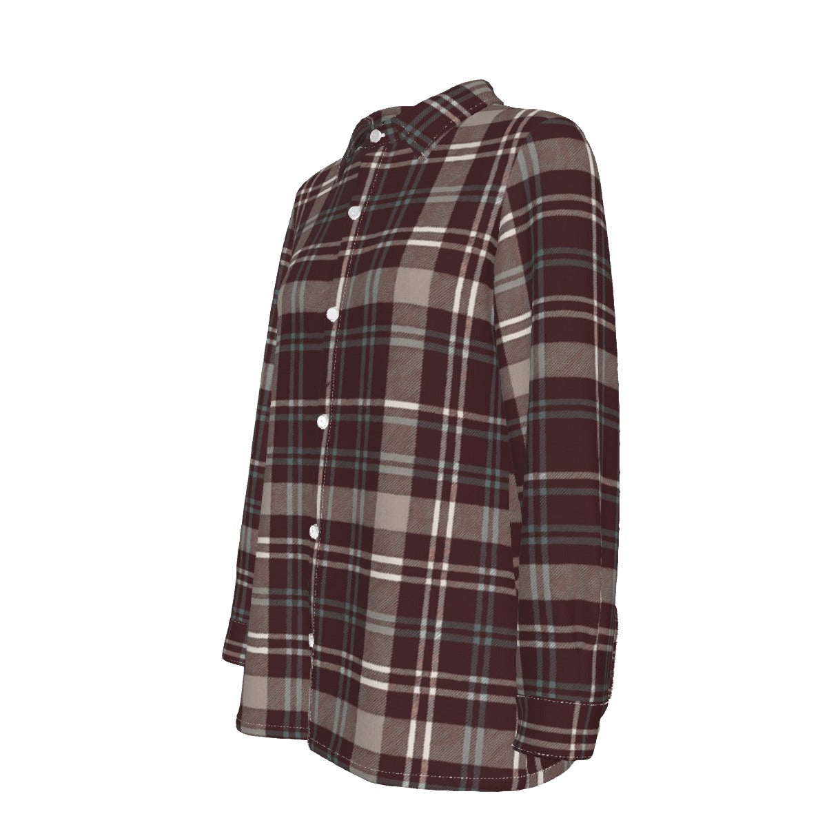 Texas Tartan Plaid A&M - Aggies  Women's Elastic-Back Shirt