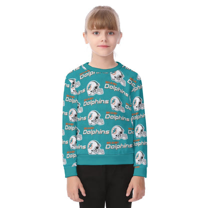 Miami Football Game Day All-Over Print Kid's Thicken Sweater