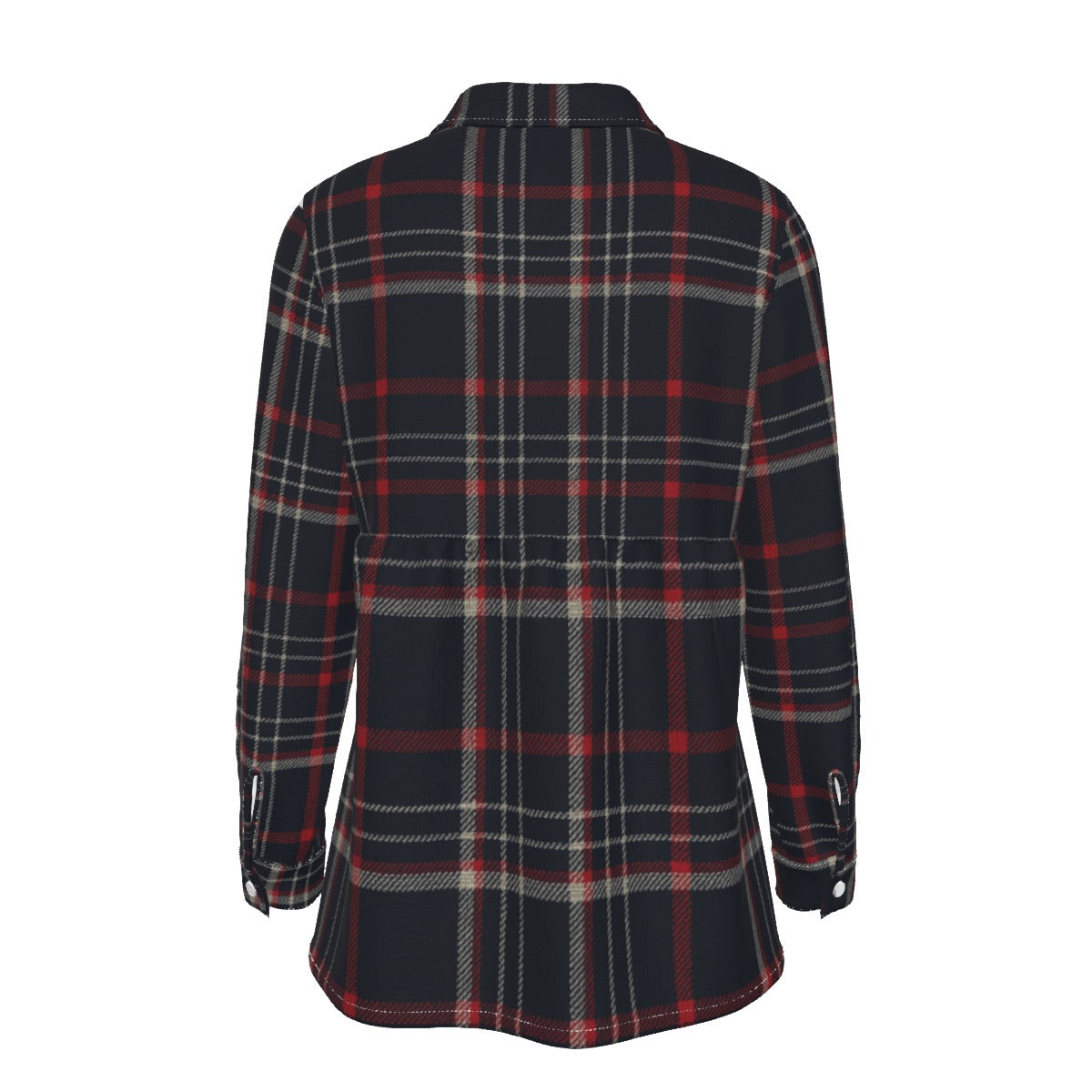 Connecticut tartan plaid Women's Elastic-Back Shirt