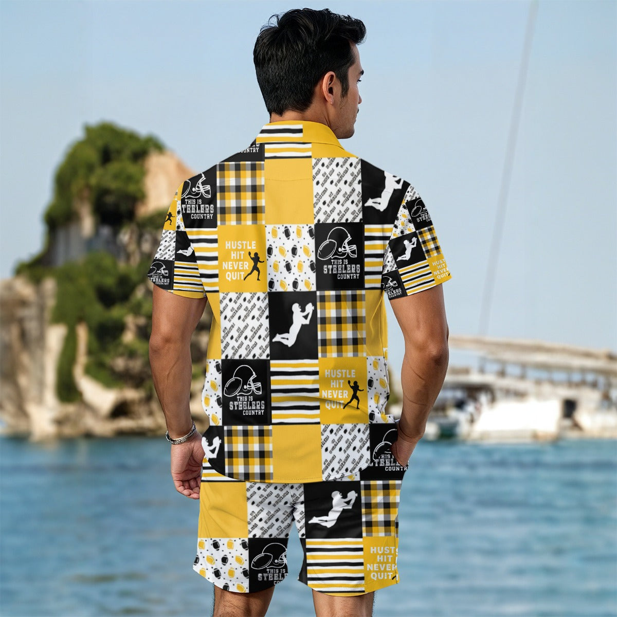 All-Over Print Men's Summer Shirt Set