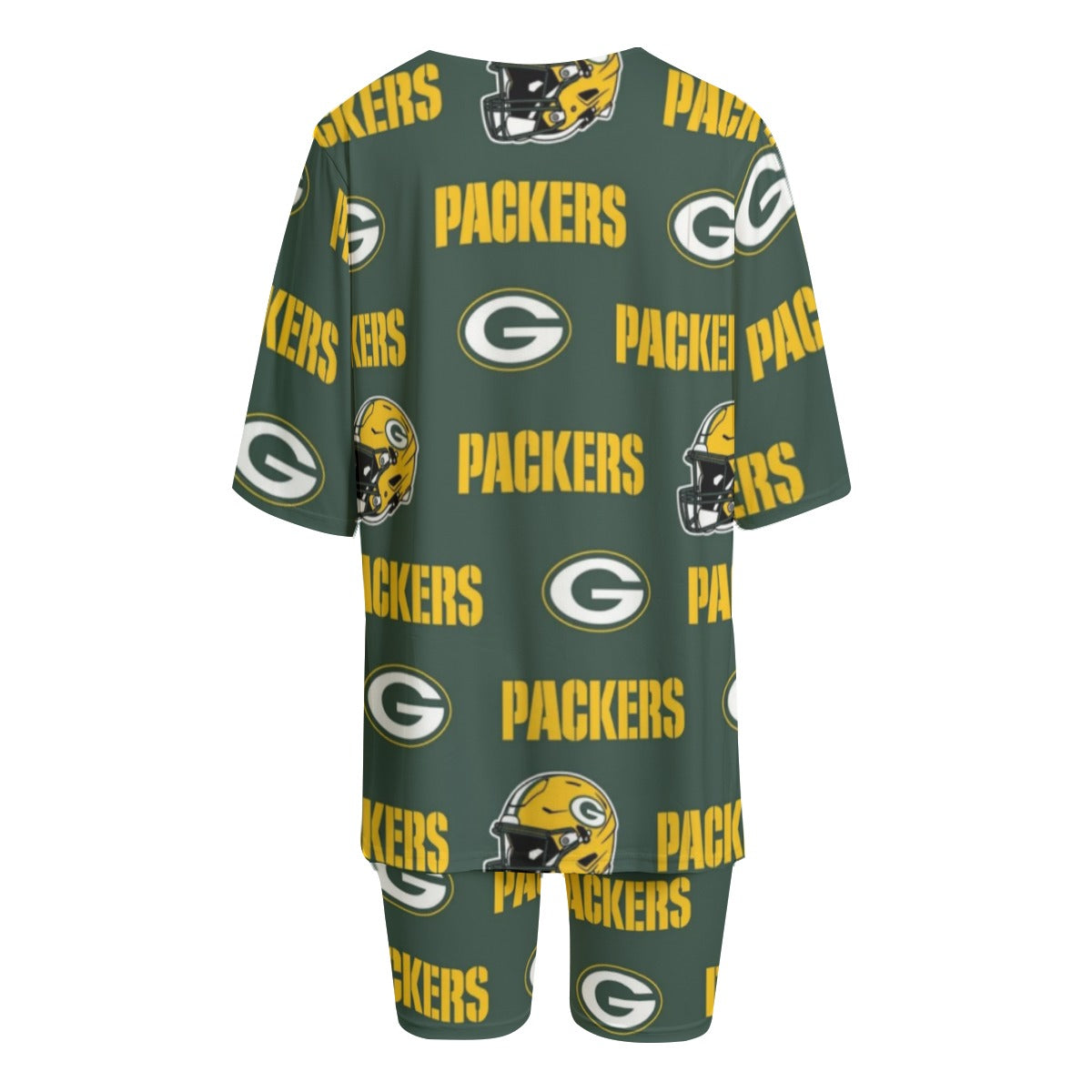 Green Bay Football Game Day All-Over Print Women's T-shirt Set With Short Sleeve