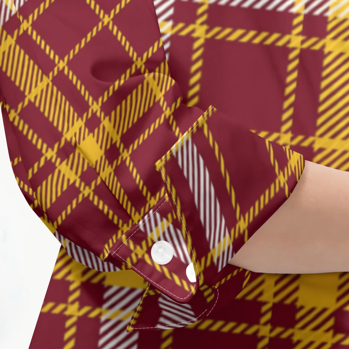 Minnesota Tartan Plaid Golden Gophers Women's 3/4 Sleeve Shirt