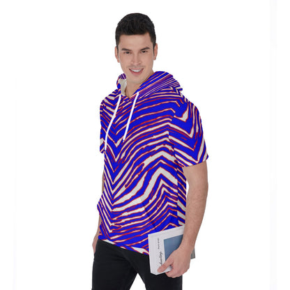 Buffalo Bills Zubaz Men's Short Sleeve Hoodie T-Shirt