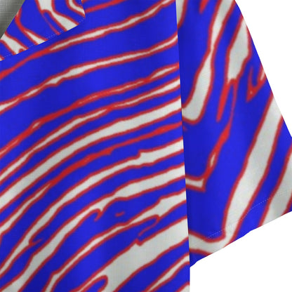 Buffalo Bills Zubaz Men's Faux Linen Hawaiian Shirt