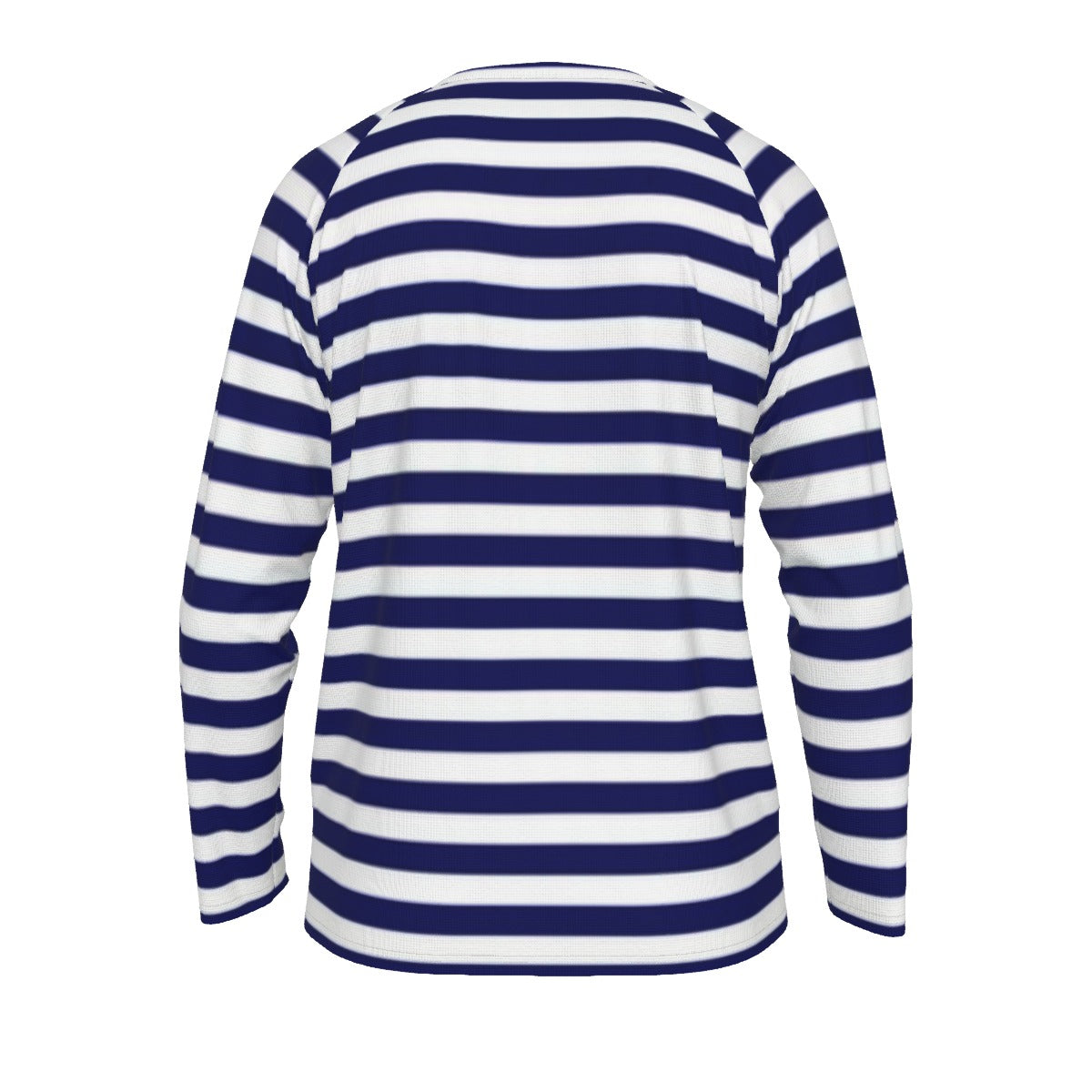 Navy and White Striped Long Sleeve Shirt – Classic Breton Style