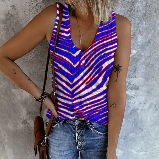 Buffalo Bills Zubaz Women's Button Vest
