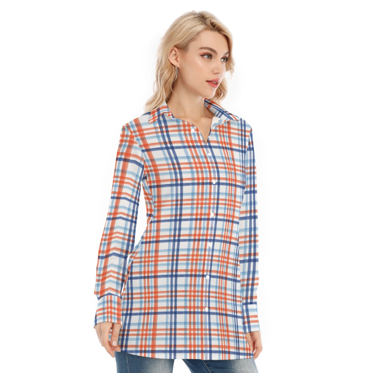 Florida - Gators tartan plaid Women's Long Shirt