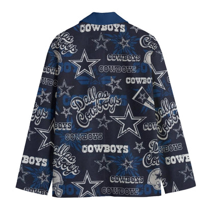 Dallas Cowboys suit Flat Lapel Collar Blazer