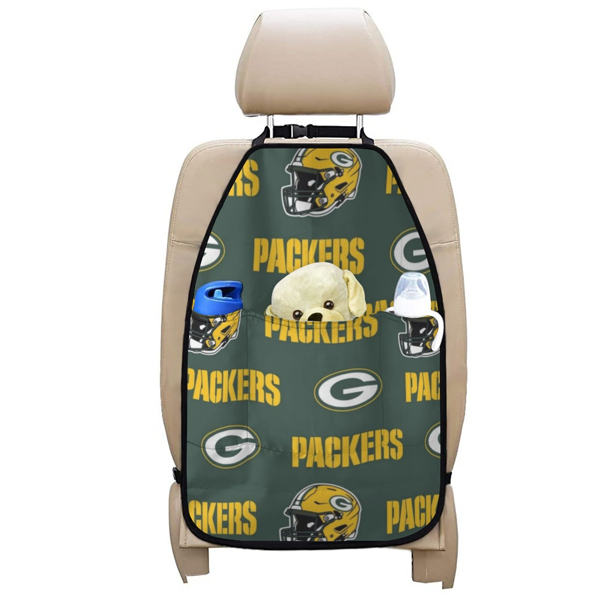 Green Bay Football Game Day Car Seat Back Storage Bag