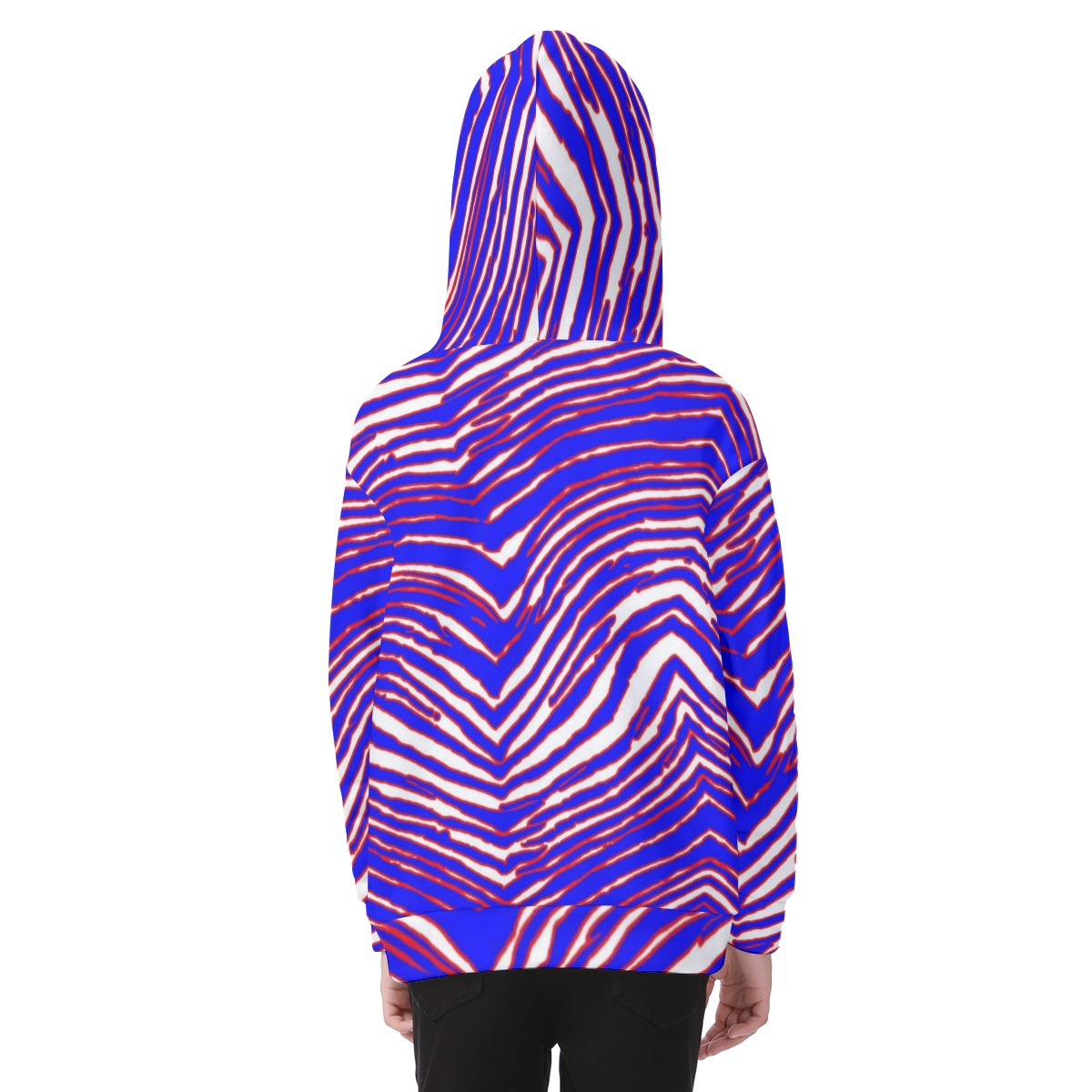 Buffalo Bills Zubaz Kid's Heavy Fleece Zip Up Hoodie