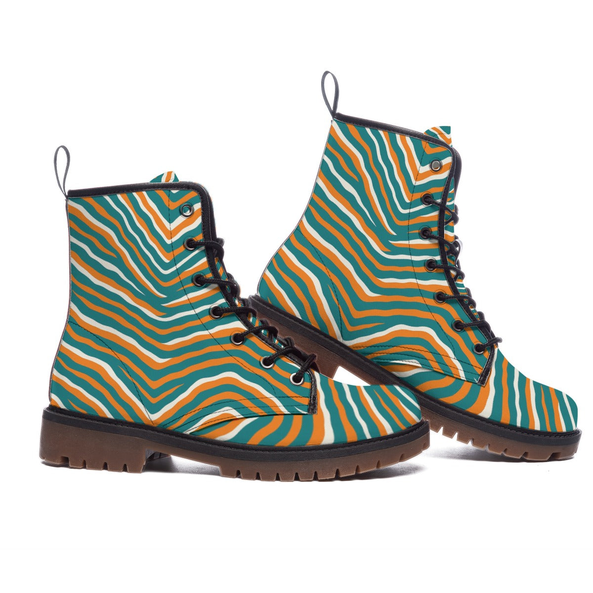Miami Football Game Day All-Over Print Men's Martin Short Boots