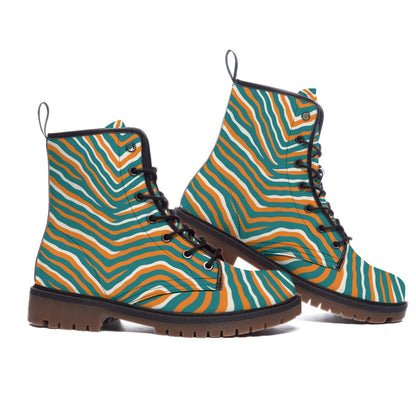 Miami Football Game Day All-Over Print Men's Martin Short Boots