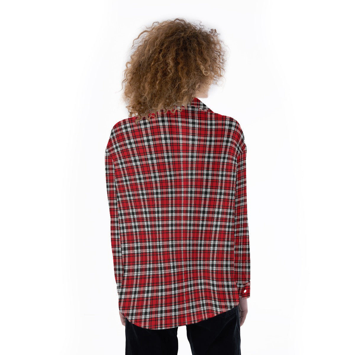 Louisville Tartan Plaid Cardinals Women's Satin Shirt