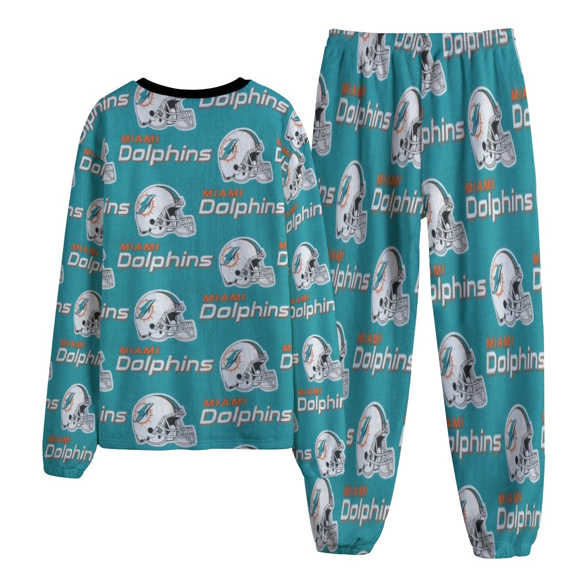 Miami Football Game Day All-Over Print Unisex Thicken Pajama Suit