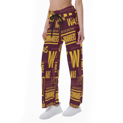 Washington Commanders Women's High-waisted Straight-leg Trousers
