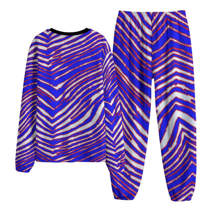 Buffalo Bills Zubaz Unisex Thicken Pajama Suit