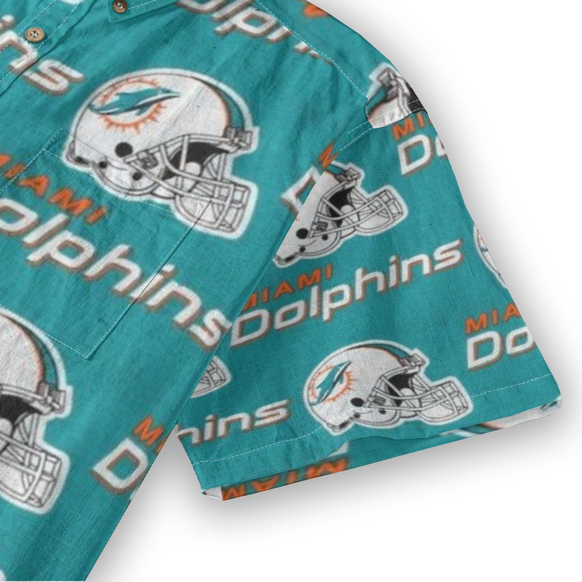 Miami Football Game Day All-Over Print Men's Breathable Cotton Shirt|125GSM