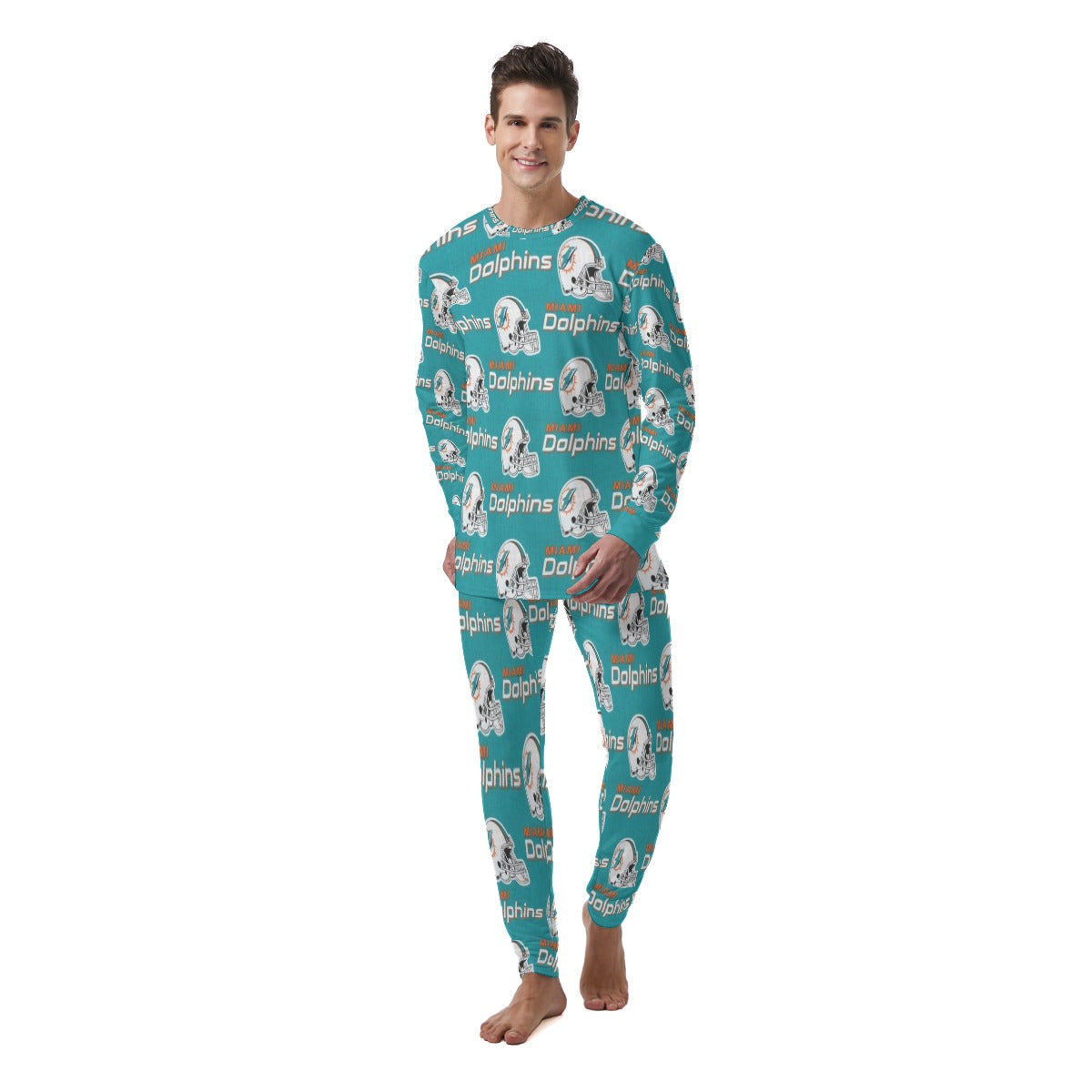 Miami Football Game Day All-Over Print Men's Pajamas