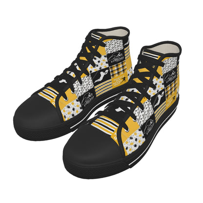 Men's Black Sole Canvas Shoes