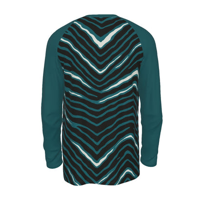 Philadelphia Football Game Day All-Over Print Men's Raglan Long Sleeve T-shirt  | 190GSM Cotton