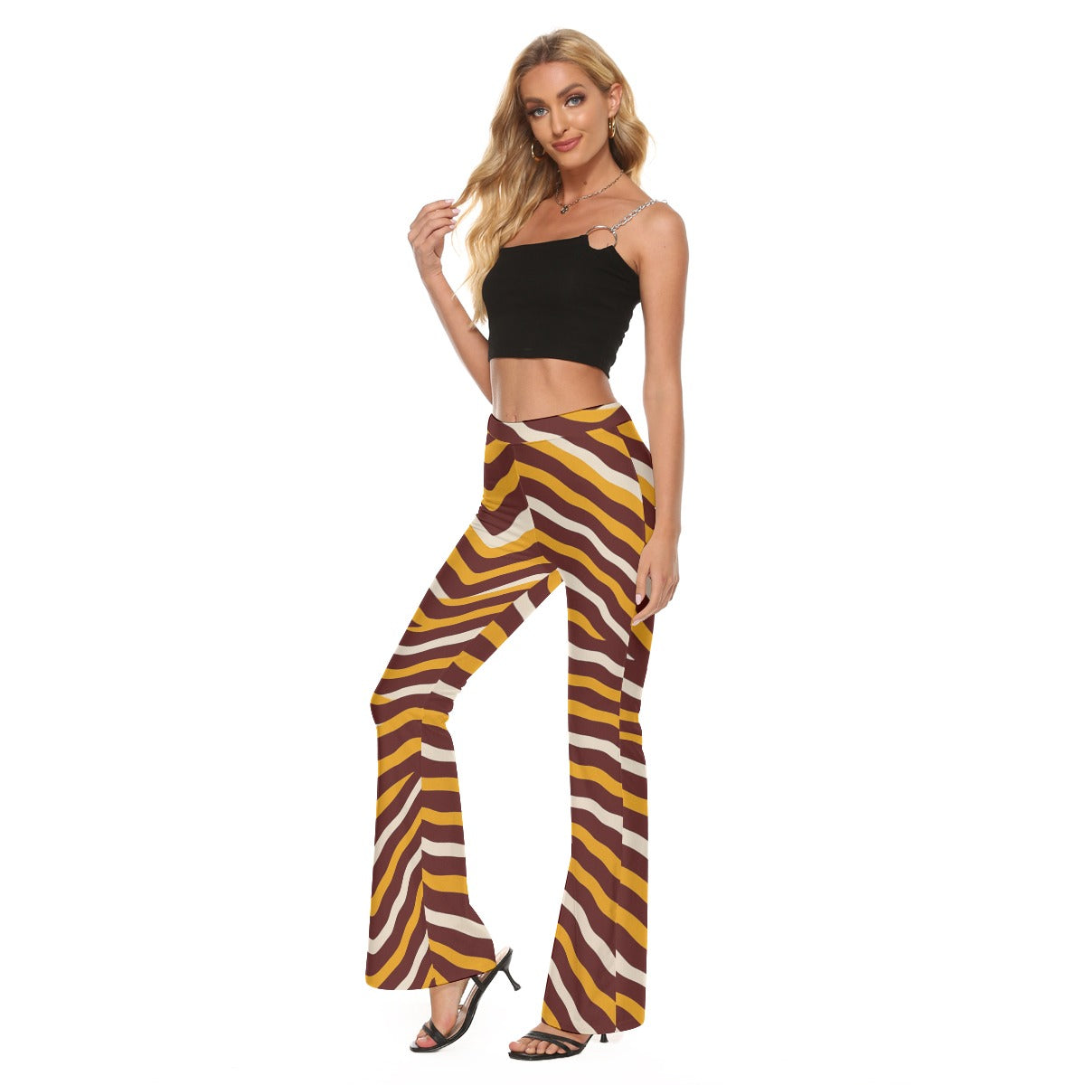 Washington Commanders Women's High Elastic Flare Pants